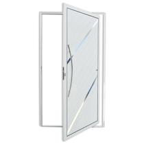 Porta de Alumínio Pivotante Lambril 210x120cm com Puxador Duna Super Brimak Abertura Esquerda Porta de Alumínio Pivotante Lambril 210x120cm com Puxador Duna Super Brimak Abertura Esquerda