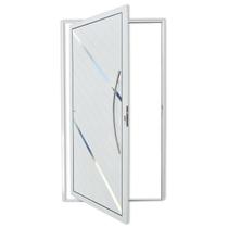 Porta de Alumínio Pivotante Lambril 210x120cm com Puxador Duna Super Brimak