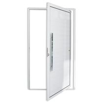 Porta de Alumínio Pivotante Lambril 210x120cm com Puxador Super Brimak