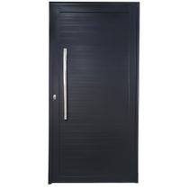 Porta de Alumínio Pivotante Preto Com Puxador Linha 30 - DC Porta de Alumínio Pivotante Preto Com Puxador Linha 30 - DC