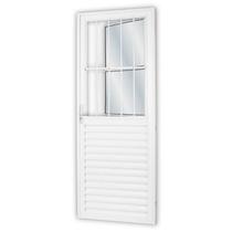 Porta de Alumínio Postigo 210x80cm com 2 Vidros Mini Boreal Linha Solida MGM Abertura Esquerda Branco Porta de Alumínio Postigo 210x80cm com 2 Vidros Mini Boreal Linha Solida MGM Abertura Esquerda Branco