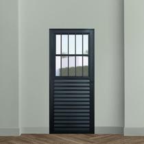 Porta de Aluminio Postigo Social 210x90cm Linha Plus Lux-esquadrias Abertura Direita Porta de Aluminio Postigo Social 210x90cm Linha Plus Lux-esquadrias Abertura Direita