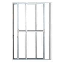 Porta de Alumínio Sacada 2 Folhas Móveis Branca Linha 25 Com Fechadura - DC Porta de Alumínio Sacada 2 Folhas Móveis Branca Linha 25 Com Fechadura - DC