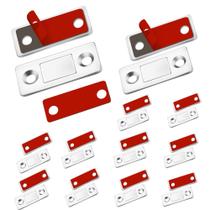 Porta de armário ultrafina Magnetic Catch, pacote com 12 unidades, Monliful