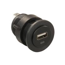 Porta de Carregamento USB JR Products 15115 2x2,1 Amp Preto Porta de Carregamento USB JR Products 15115 2x2,1 Amp Preto