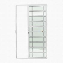 Porta De Correr 2 Folhas C Travessa Branco 210x150 Brimak Porta De Correr 2 Folhas C Travessa Branco 210x150 Brimak