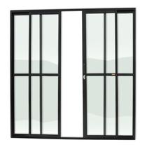 Porta de Correr 4 Folhas Super Vidro Liso 210cm X 240cm Brimak