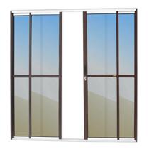 Porta de Correr 4 Folhas Super Vidro Reflex 210cm x 200cm Brimak Mix Corten Porta de Correr 4 Folhas Super Vidro Reflex 210cm x 200cm Brimak Mix Corten