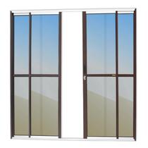 Porta de Correr 4 Folhas Super Vidro Reflex 210cm x 240cm Brimak Mix Corten Porta de Correr 4 Folhas Super Vidro Reflex 210cm x 240cm Brimak Mix Corten