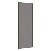 Porta De Correr 80cm Inox Sem Kit Ferragem Cinza Puro