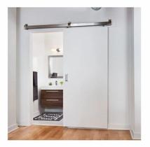 Porta De Correr Branco Prime 210x80 Com Kit Aluminio - JP PAES