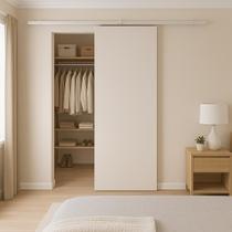 Porta de Correr Branco Prime com Kit Alumínio Porta de Correr Branco Prime com Kit Alumínio