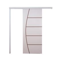 Porta De Correr Branco Prime Frisada F01 210x100
