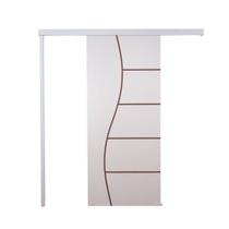 Porta De Correr Branco Prime Frisada F07 210x110