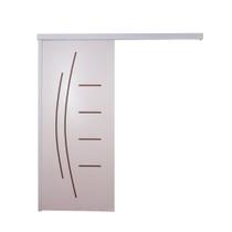 Porta De Correr Branco Prime Frisada Smille 210x100