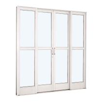 Porta de Correr com Divisão Central em Aço 217 x 200 x 12 cm 4 Folhas Pratika Sasazaki