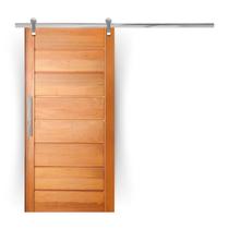 Porta de Correr Completa BBB 82x210cm em Madeira Maciça Tauari