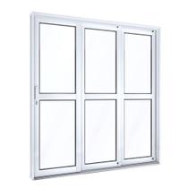 Porta de Correr de Aço 213 x 200 x 14cm 3 Folhas Esquerda Lucasa Facilita Porta de Correr de Aço 213 x 200 x 14cm 3 Folhas Esquerda Lucasa Facilita