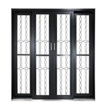 Porta de Correr de Aço 215x200cm Pantografica Grade Elo Ideal Crv Esquadrias Porta de Correr de Aço 215x200cm Pantografica Grade Elo Ideal Crv Esquadrias