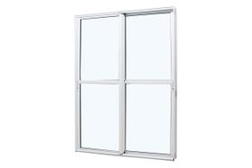 Porta de Correr em Alumínio Branco Caribe Max 215x120x8,7cm 2 Folhas Móveis Jap