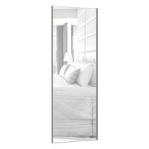 Porta De Correr Individual 80Cm C/ Espelho Puxador Champagne