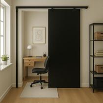 Porta de Correr Laqueada Preta