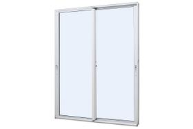 Porta de Correr Panorâmica em Alumínio Branco Caribe Max 215x150x8,7cm 2 Folhas Móveis c/ Fechadura Vidro Temperado Jap