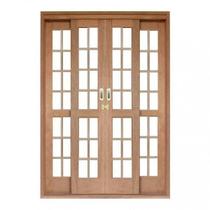 Porta de Correr Quadriculado 4 Folhas Cedro Arana 215cmx180cmx14cm Madersilva Porta de Correr Quadriculado 4 Folhas Cedro Arana 215cmx180cmx14cm Madersilva