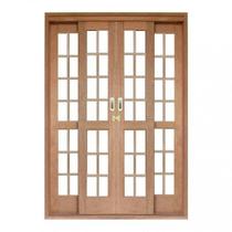 Porta de Correr Quadriculado 4 Folhas Cedro Arana 215cmx180cmx14cm Madersilva Porta de Correr Quadriculado 4 Folhas Cedro Arana 215cmx180cmx14cm Madersilva