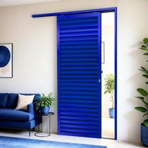 Porta de Correr Suspensa 210x100cm Veneziana Esq L.25 Brimak