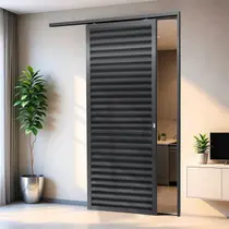 Porta de Correr Suspensa 210x70cm Veneziana Dir L.25 Brimak Abertura Direita