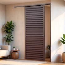 Porta de Correr Suspensa 210x70cm Veneziana Dir L.25 Brimak