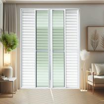 Porta de Correr Venez. 6 Folhas Moveis 210 X 240 Elite com Fecho Automático Vidro Liso