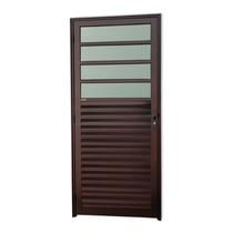 Porta de Cozinha Super Vidro Boreal 210cm x 86cm Brimak Abertura Direita Corten Porta de Cozinha Super Vidro Boreal 210cm x 86cm Brimak Abertura Direita Corten