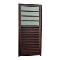 Porta de Cozinha Super Vidro Boreal 210cm x 86cm Brimak Abertura Esquerda Corten Porta de Cozinha Super Vidro Boreal 210cm x 86cm Brimak Abertura Esquerda Corten