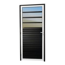 Porta de Cozinha Super Vidro Reflex 210cm x 86cm Brimak Abertura Direita Mix Preto Porta de Cozinha Super Vidro Reflex 210cm x 86cm Brimak Abertura Direita Mix Preto