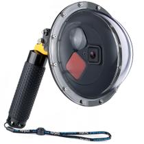 Porta de cúpula impermeável YALLSAME para GoPro Hero 8 Black