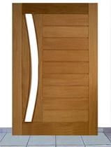 Porta de Entrada Maciça Pivotante Mexicana Horizontal para Vidro Arco