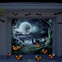 Porta de garagem Banner Preboun Halloween 213x244 cm Porta de garagem Banner Preboun Halloween 213x244 cm