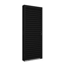 Porta de Giro de Aço Laminada 215 x 70 x 12 cm Preto Esquerda Riobras Pronta