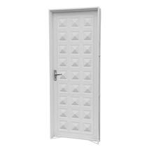 Porta de Giro em Aço Branco 215x84x6 cm Esquerda Ideal CRV