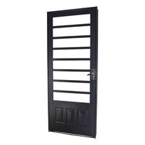 Porta de Giro em Aço Vidro Horizontal Primer 215x87x12 cm Direita Aciaço CRV