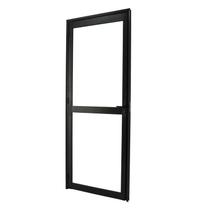 Porta de Giro em Alumínio Preto 2 Vidros Lisos 210x80x4 cm Esquerda Nobre CRV Porta de Giro em Alumínio Preto 2 Vidros Lisos 210x80x4 cm Esquerda Nobre CRV