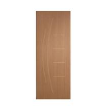 Porta De Giro Frisada P- Verniz 210x80 F08 Smile Caixilho De Porta Medida 10