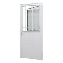 Porta de Giro Lambril em Alumínio Branco Caribe Max 215x90x6cm Direita c/ Postigo Jap Porta de Giro Lambril em Alumínio Branco Caribe Max 215x90x6cm Direita c/ Postigo Jap