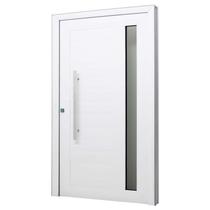 Porta de Giro Lambril em Alumínio Branco Fascino 220x120x7,8cm Direita c/ Fech Rolete Puxador Jap