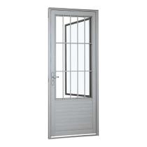 Porta de Giro Lambris Postigo Grade Classic Alumínio 216 x 88 x 5,4 cm Direita Alumifort Sasazaki Porta de Giro Lambris Postigo Grade Classic Alumínio 216 x 88 x 5,4 cm Direita Alumifort Sasazaki