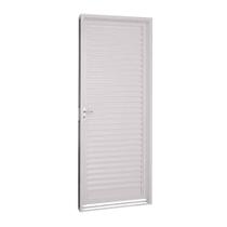 Porta de Giro Veneziana em Aço 217 x 87 x 12 cm Esquerda Pratika Sasazaki Porta de Giro Veneziana em Aço 217 x 87 x 12 cm Esquerda Pratika Sasazaki