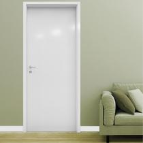 Porta de Madeira 210x60cm Espessura 3,5cm Mso Laminada Bp Matte Eucatex Branco Max