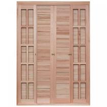 Porta de Madeira Balção de Correr 213x120cm com Batente 14cm EWK 472 Rondosul